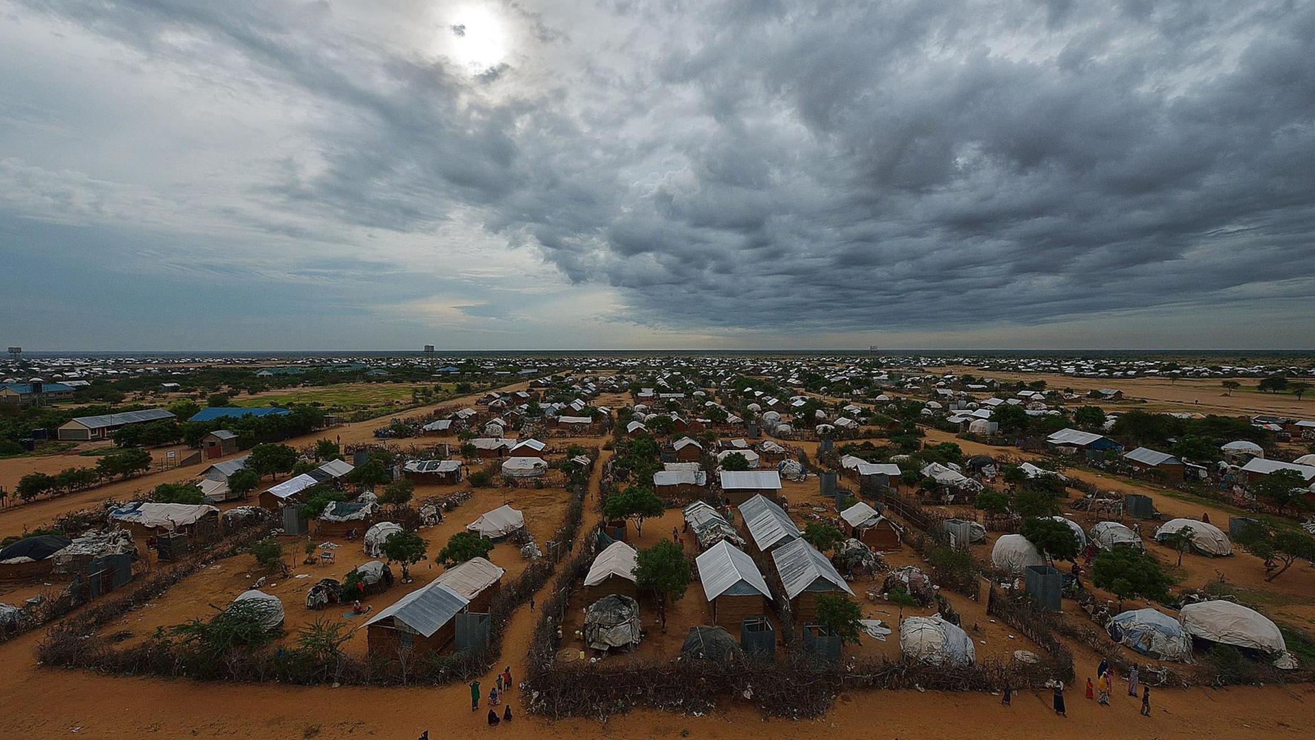 Ein Luftbild auf den östlichen Teil des Flüchtlingslagers Dadaab. Ein Luftbild auf den östlichen Teil des Flüchtlingslagers Dadaab.