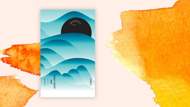 Das Buchcover "Aire" von Birgit Kreipe vor einem grafischen Hintergrund