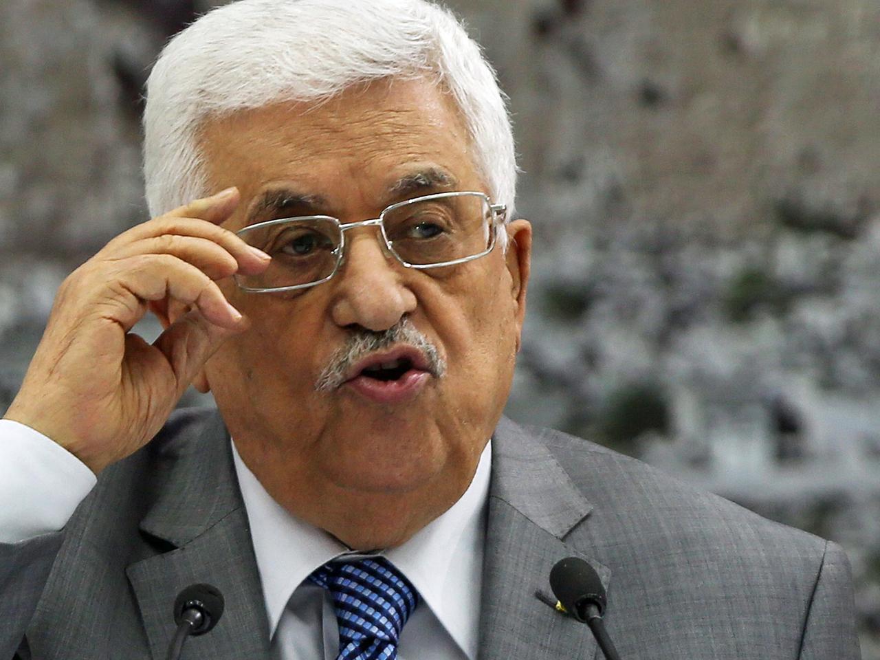 Palästinenser-Präsident Machmud Abbas spricht von einem "Völkermord". Palästinenser-Präsident Machmud Abbas spricht von einem "Völkermord".