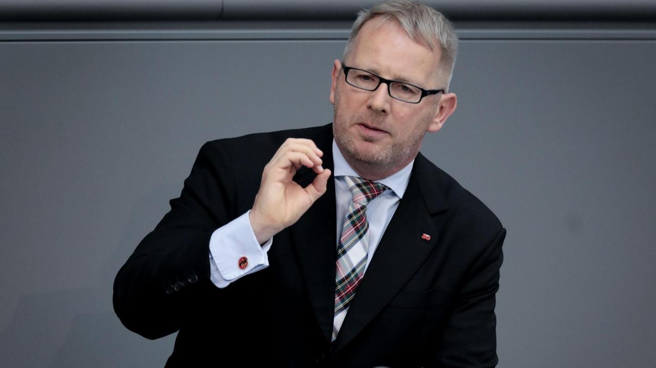 Der SPD-Bundestagsabgeordnete Johannes Kahrs, Sprecher des Seeheimer Kreises