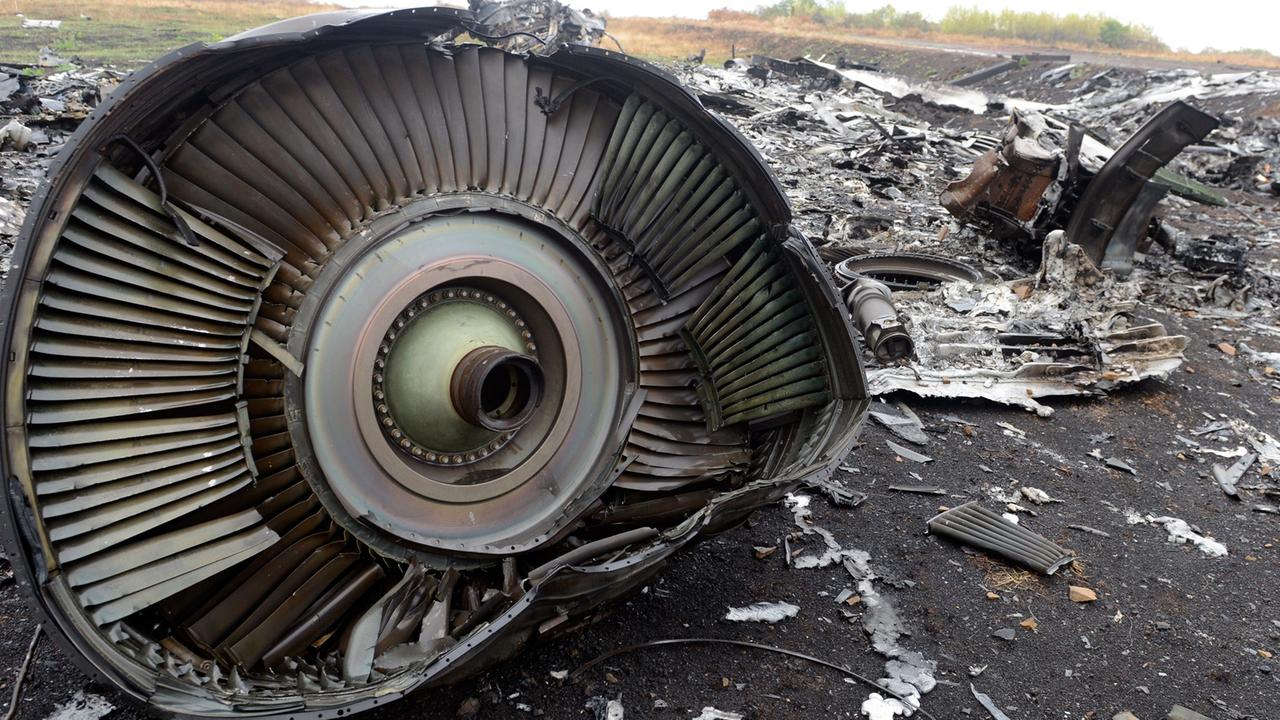 Die Absturzstelle im Osten der Ukraine. Die Absturzstelle im Osten der Ukraine.