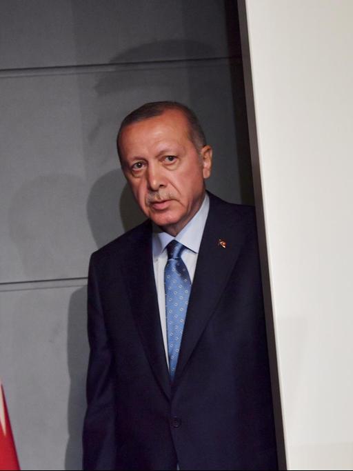 Der türkische Präsident Recep Tayyip Erdogan bei seiner Rede in Istanbul nach seinem Wahlsieg