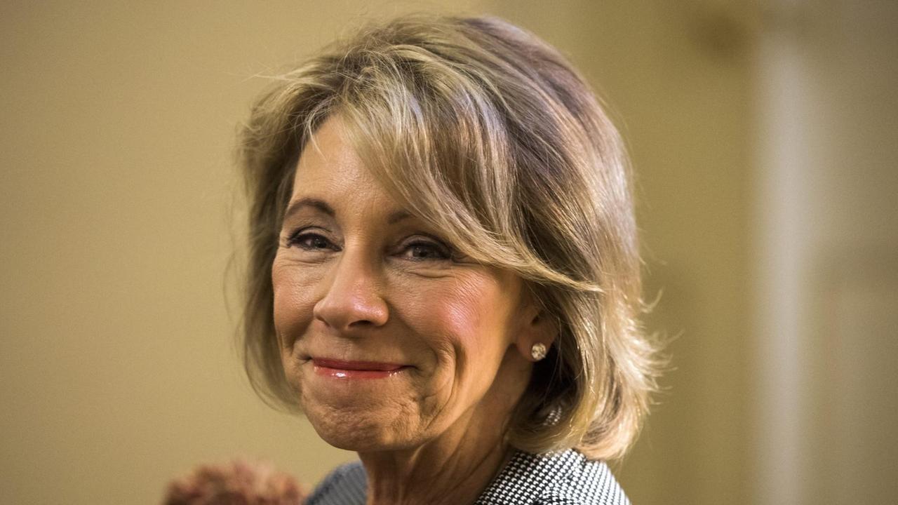 Die US-Bildungsministerin Betsy DeVos Die US-Bildungsministerin Betsy DeVos