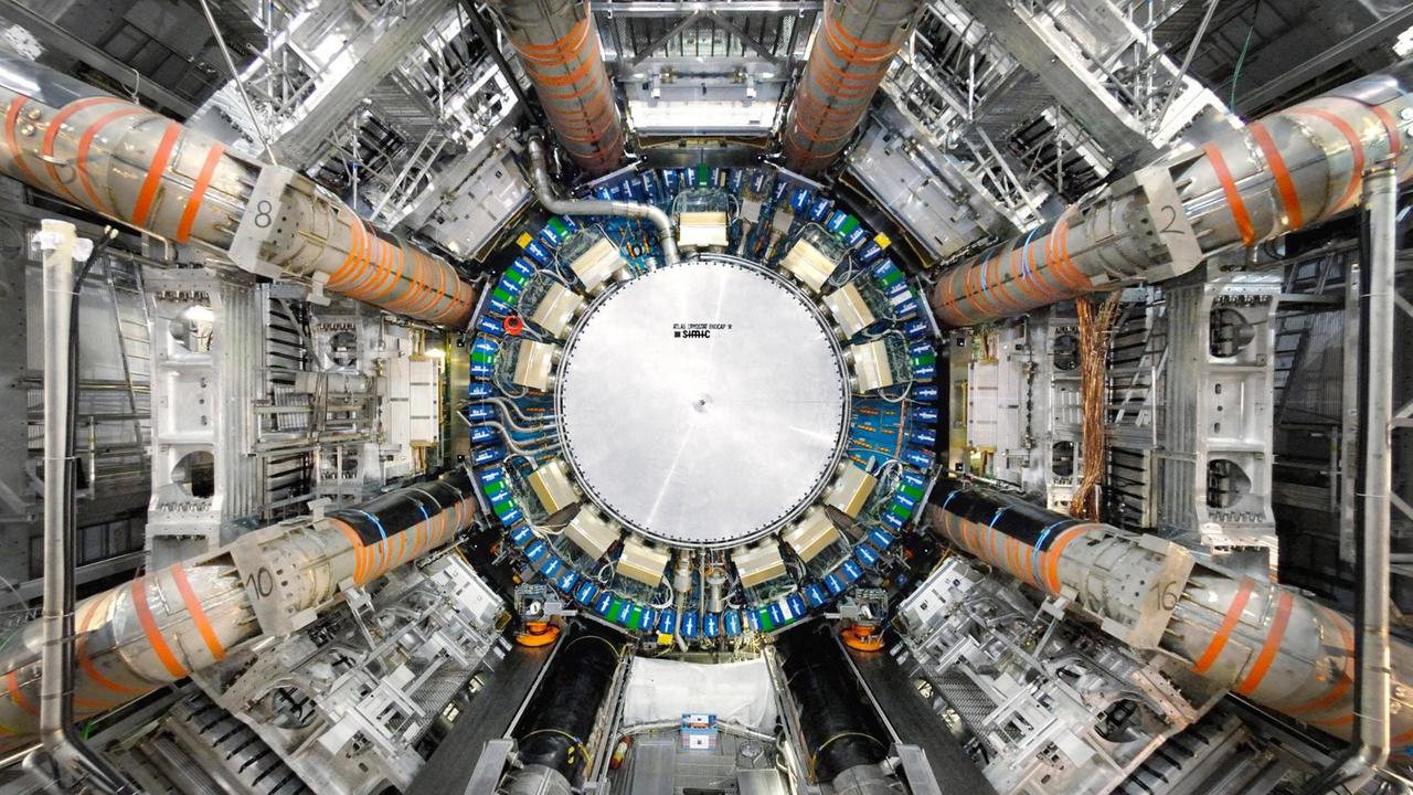 Bild des Teilchenbeschleunigers im CERN. Bild des Teilchenbeschleunigers im CERN.