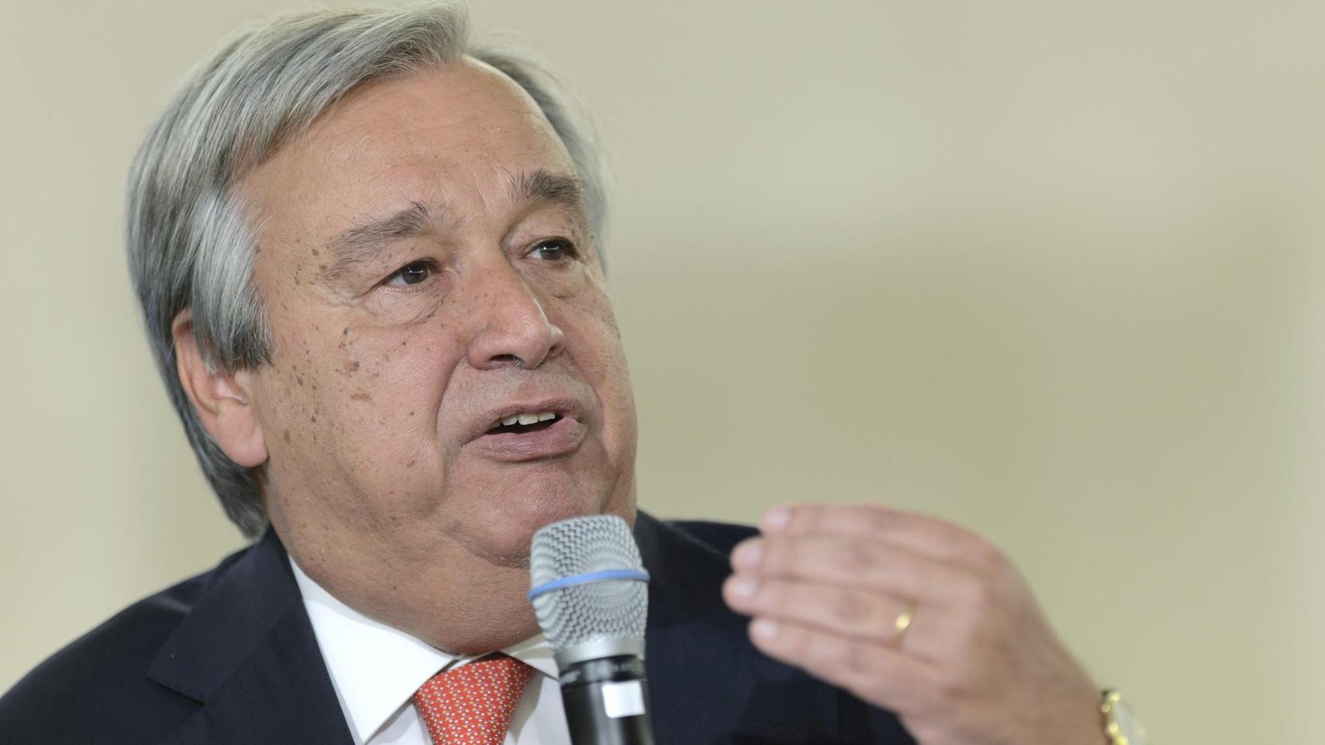 Antonio Guterres, Hochkommissar der Vereinten Nationen für Flüchtlinge Antonio Guterres, Hochkommissar der Vereinten Nationen für Flüchtlinge