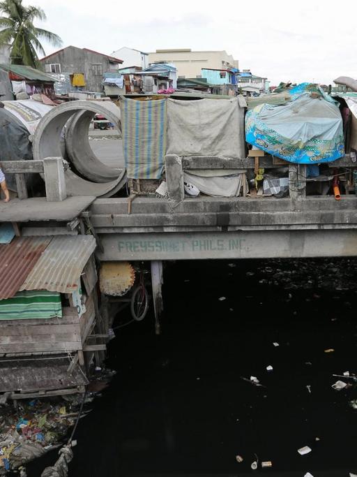 Ein Slum in der philippinischen Hauptstadt Manila (November 2015).