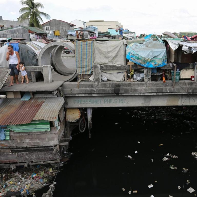 Ein Slum in der philippinischen Hauptstadt Manila (November 2015).