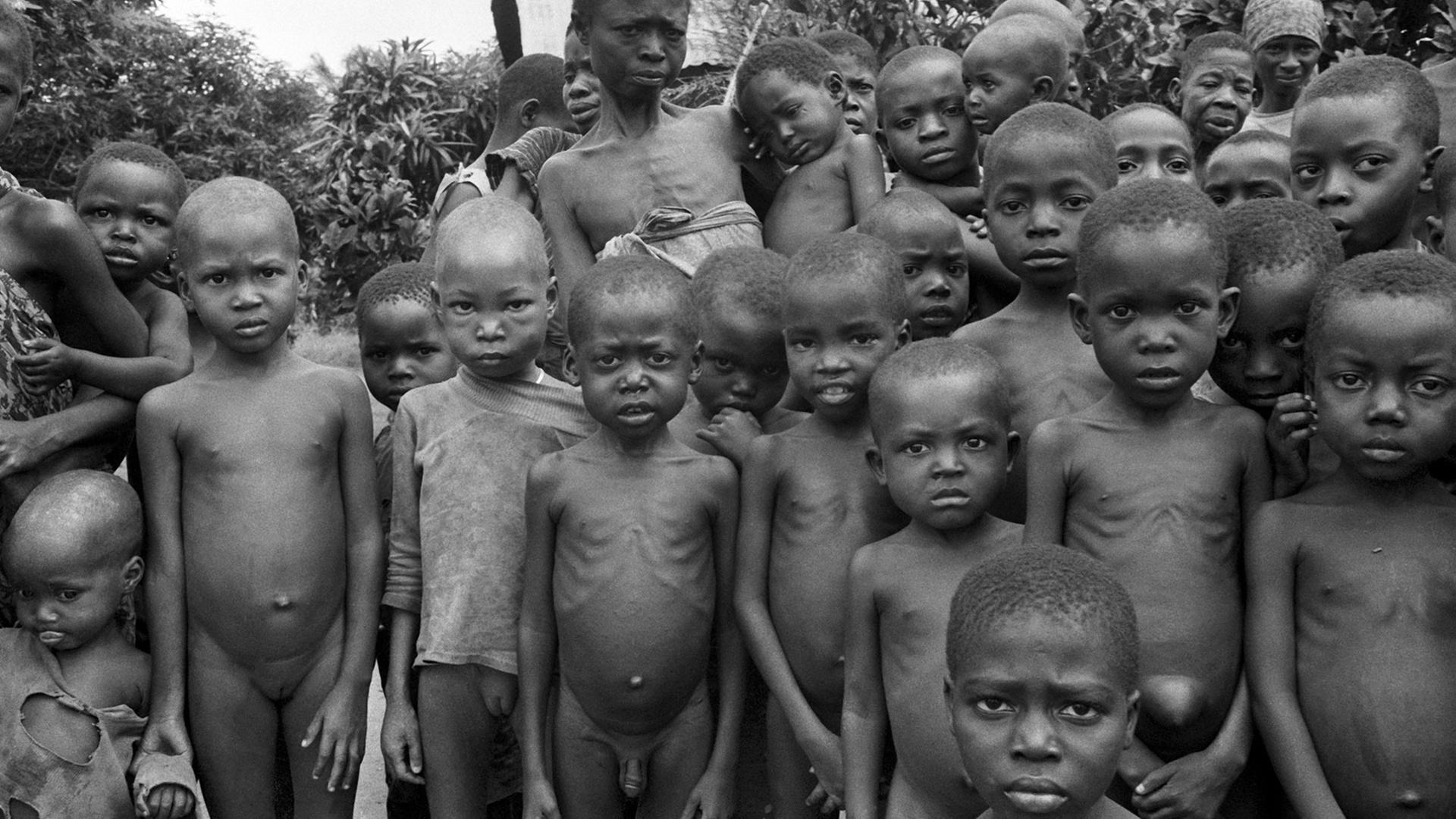 Die hungernden Kinder von Biafra schockierten die Welt - Biafra wurde zum Synonym für Elend, Hunger, Verzweiflung und Massensterben Die hungernden Kinder von Biafra schockierten die Welt - Biafra wurde zum Synonym für Elend, Hunger, Verzweiflung und Massensterben