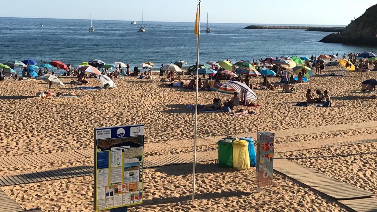 Ein wenig besuchter Strand in Portugal. Ein wenig besuchter Strand in Portugal.