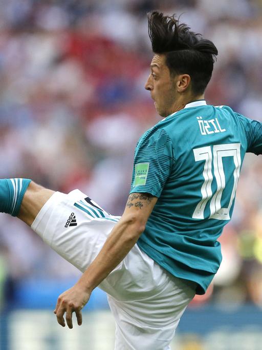 Mesut Özil beim deutschen WM-Spiel am 27. Juni 2018 in Kasan gegen Südkorea (0:2)
