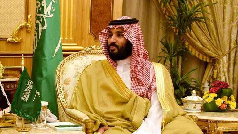 Kronprinz und Verteidigungsminister des Landes Saudi Arabien, Mohammed bin Salman al-Saud, im Palast Divan in Riad Kronprinz und Verteidigungsminister des Landes Saudi Arabien, Mohammed bin Salman al-Saud, im Palast Divan in Riad