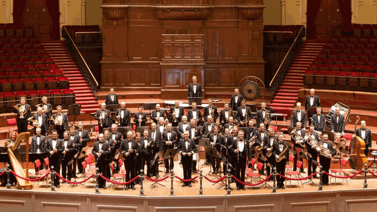 Das Blasorchester der Königlich Niederländischen Marine im Amsterdamer Concertgebouw