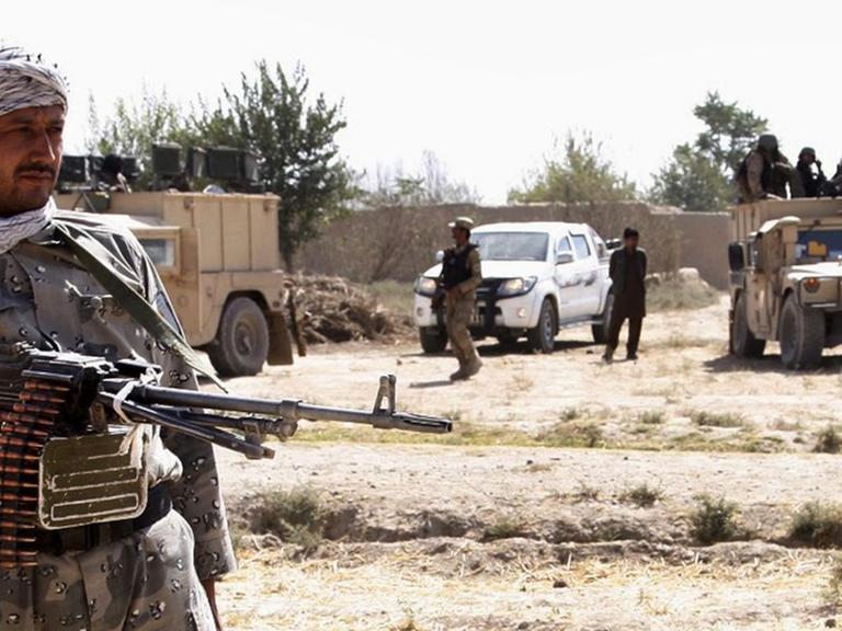 Afghanische Sicherheitskräfte in Kundus