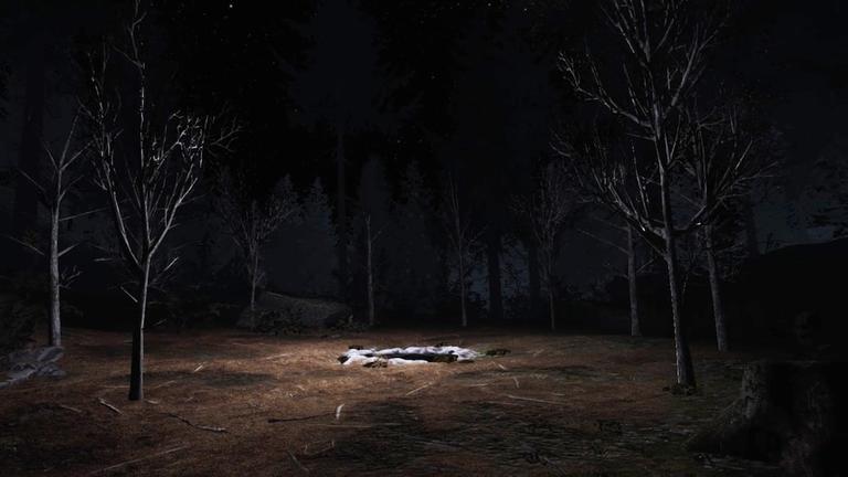 Eine Aufnahme aus dem Virtuel-Reality-Game "Twin Peaks". Eine Aufnahme aus dem Virtuel-Reality-Game "Twin Peaks".
