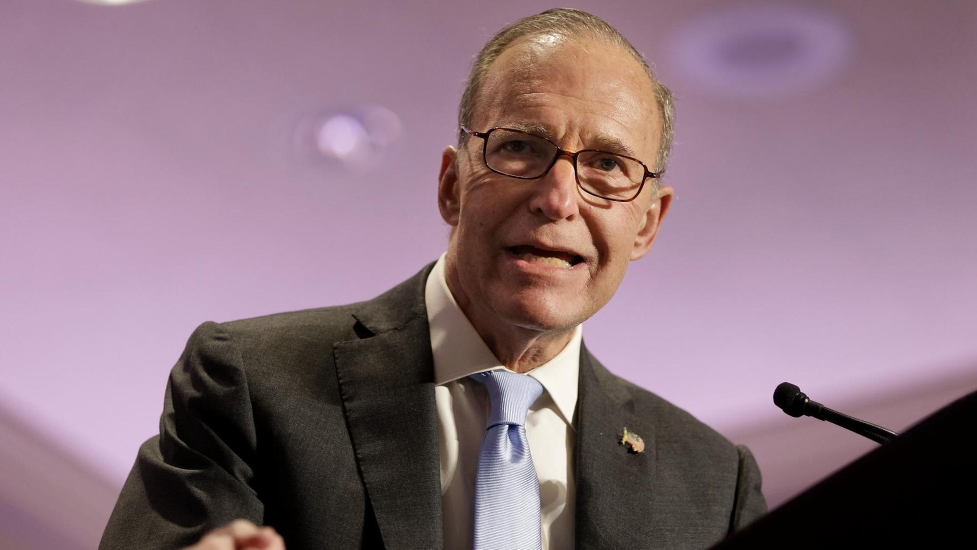 Larry Kudlow im Jahr 2014 bei einer Veranstaltung der republikanischen Partei.