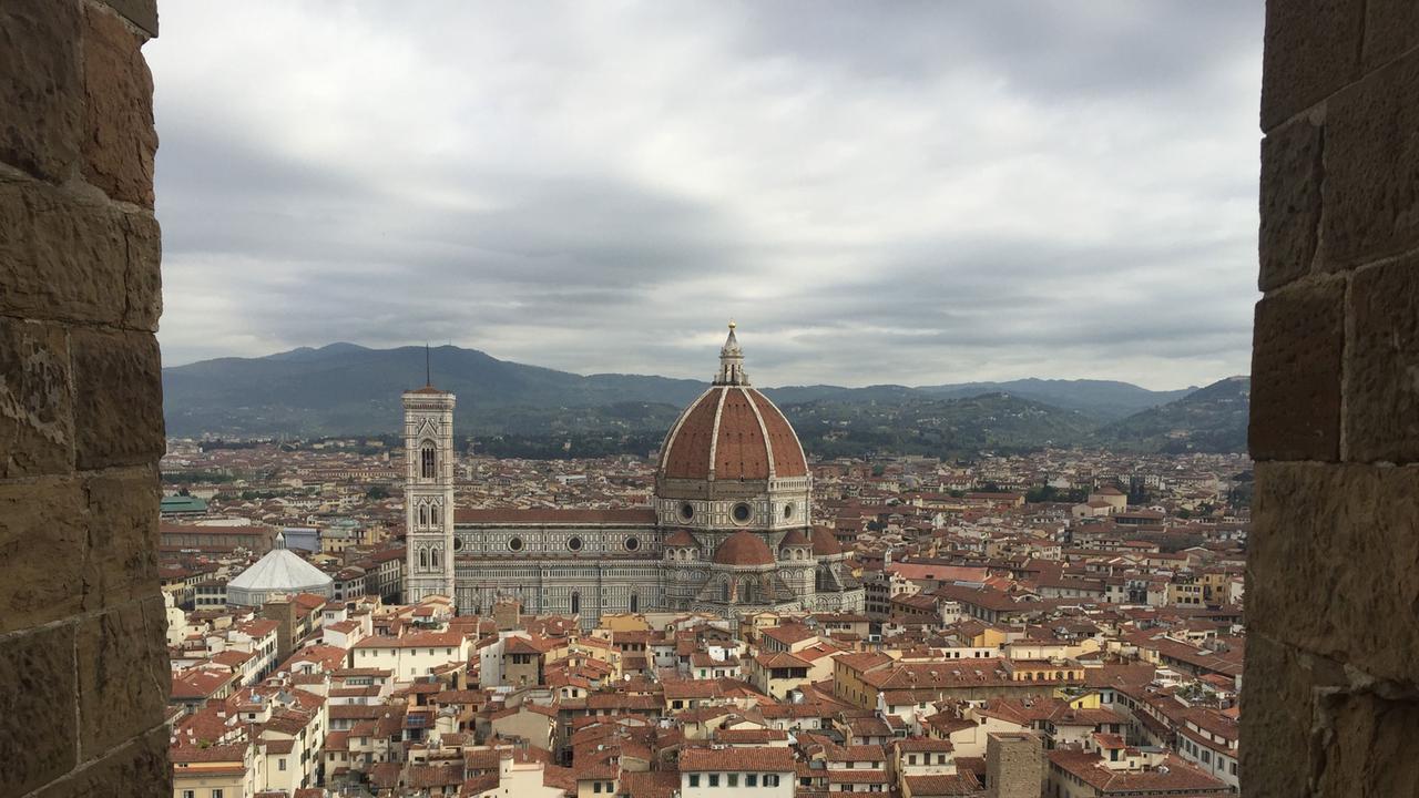 Blick auf Florenz. Blick auf Florenz.