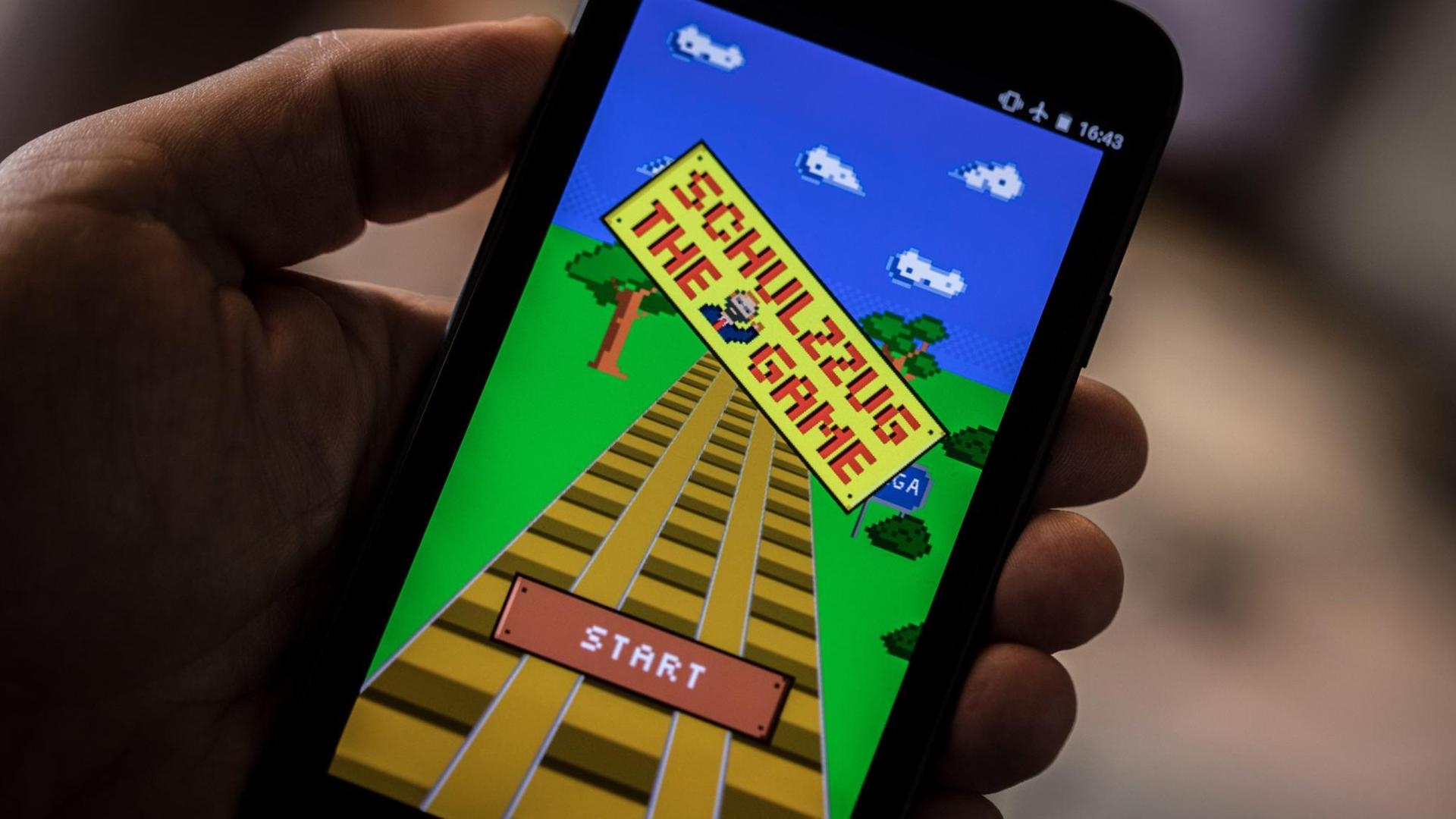 Das Smartphone Spiel "Schulzzug"