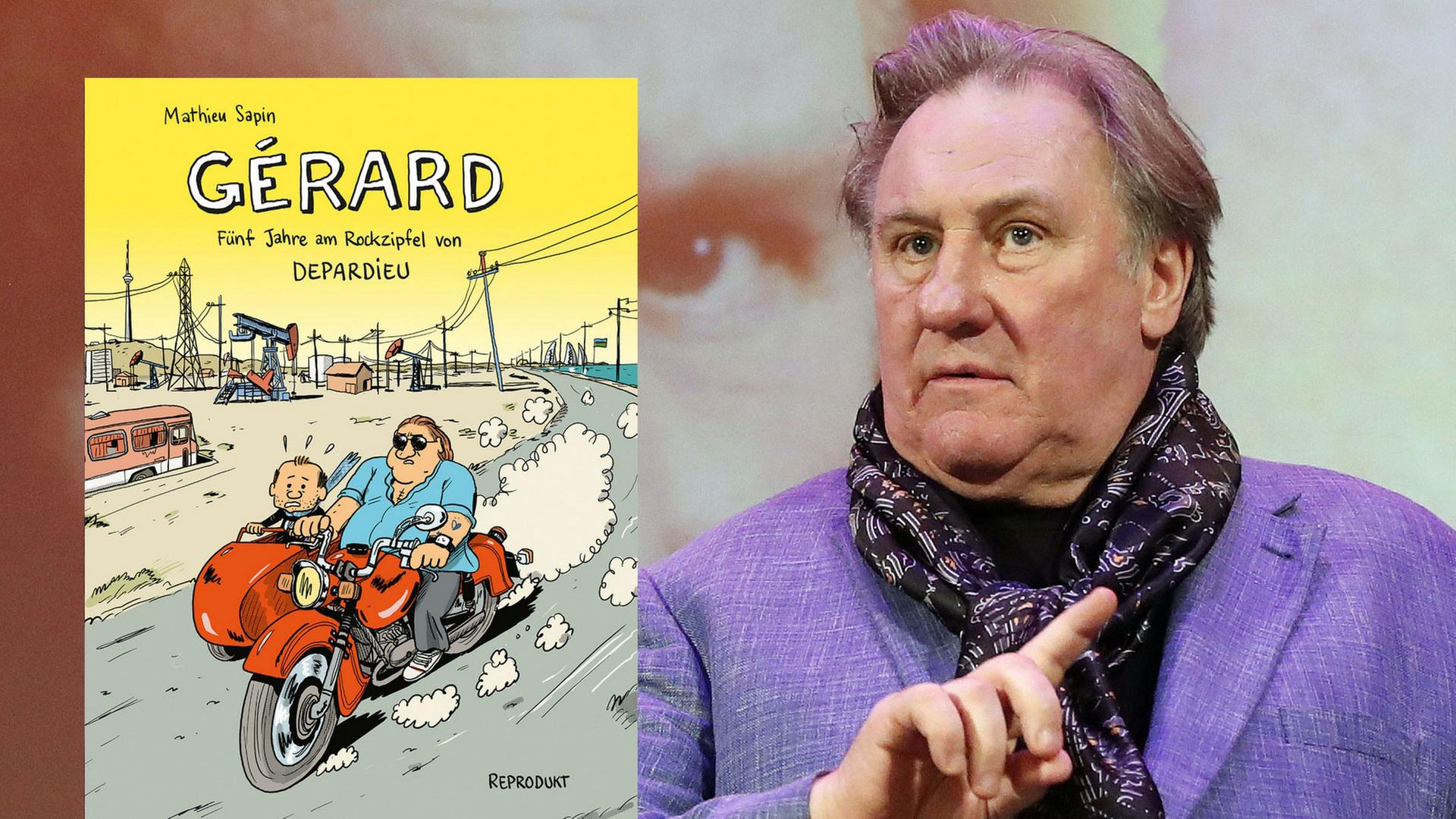 Eine Comic-Reportage von Mathieu Sapin zeigt den Schauspieler Gérard Depardieu wie er leibt und lebt. Eine Comic-Reportage von Mathieu Sapin zeigt den Schauspieler Gérard Depardieu wie er leibt und lebt.