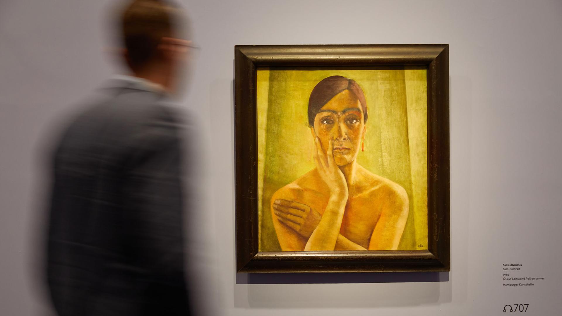 "Selbstbildnis" der Malerin Anita Rée "Selbstbildnis" der Malerin Anita Rée
