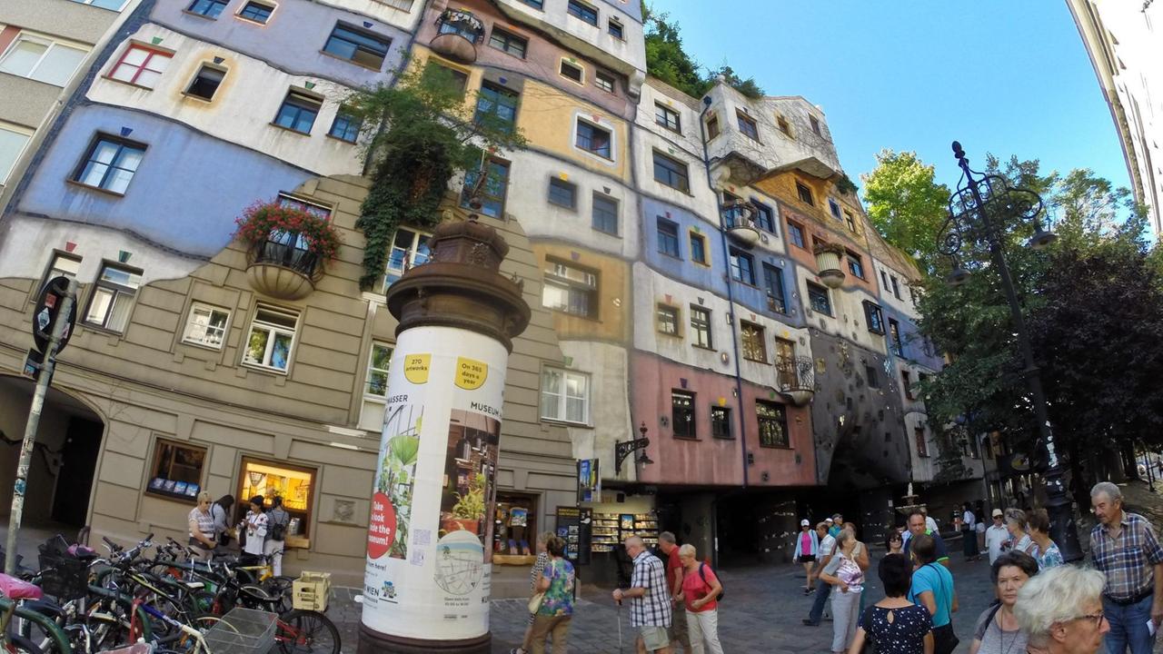 Hundertwasserhaus Vienna | Maison Hundertwasser Vienne 16/08/2018 Foto: Jean-Luc Flémal/belga/dpa | Hundertwasserhaus Vienna | Maison Hundertwasser Vienne 16/08/2018 Foto: Jean-Luc Flémal/belga/dpa |