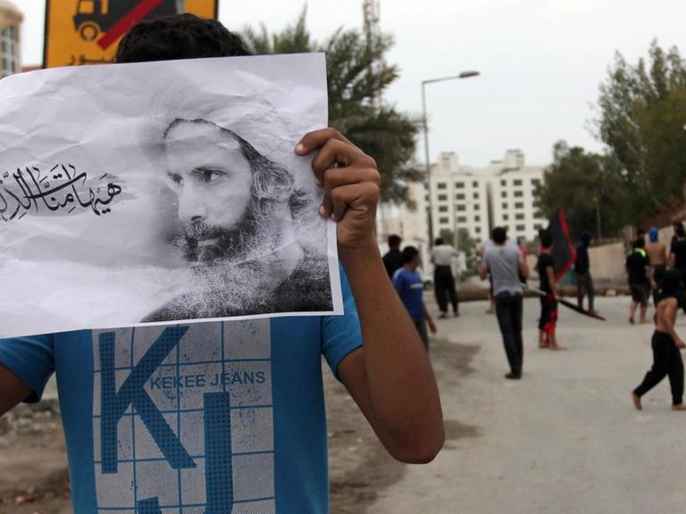 Proteste in Bahrain gegen die Hinrichtung des Geistlichen Sheikh Nimr al-Nimr