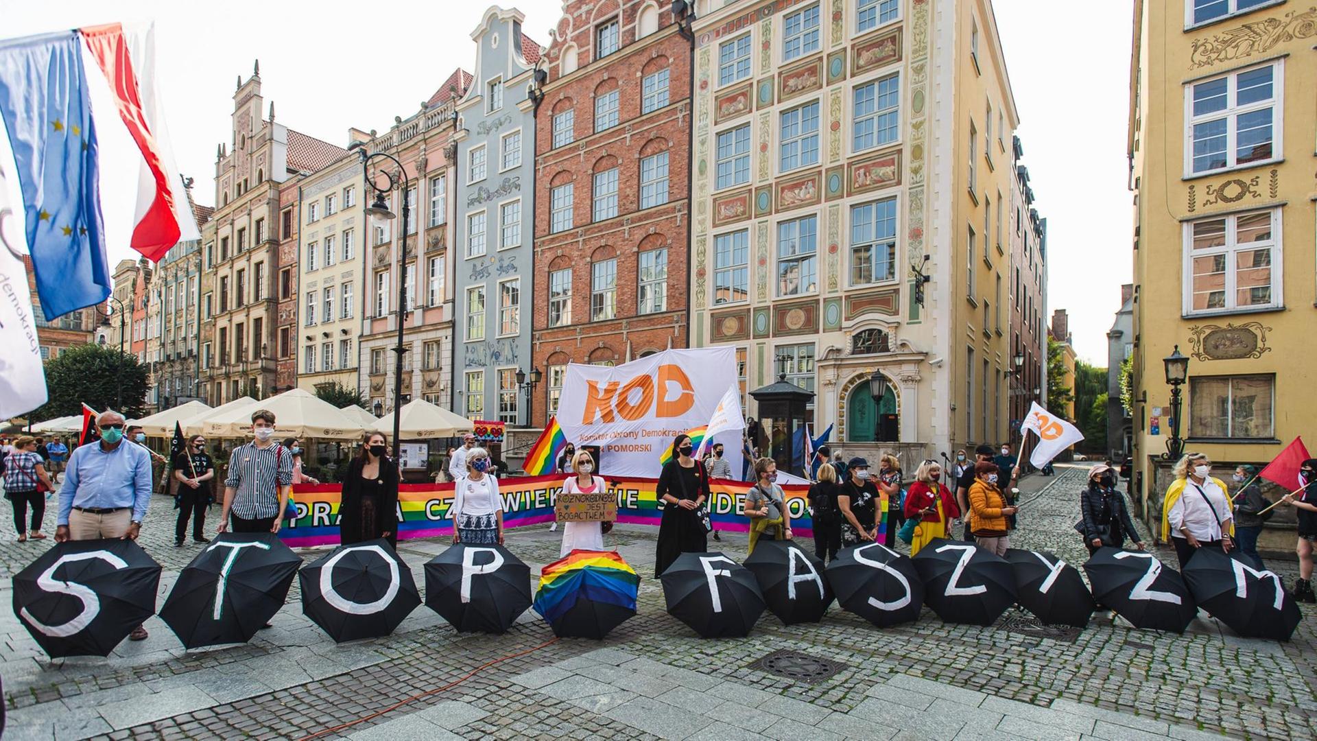 Demonstration für LGBTQI-Rechte in Polen Demonstration für LGBTQI-Rechte in Polen