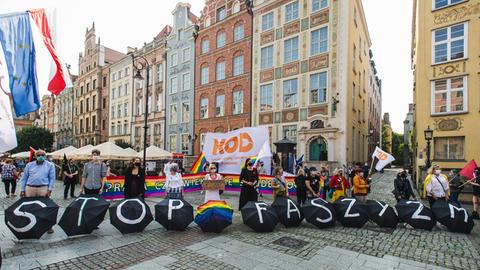Demonstration für LGBTQI-Rechte in Polen
