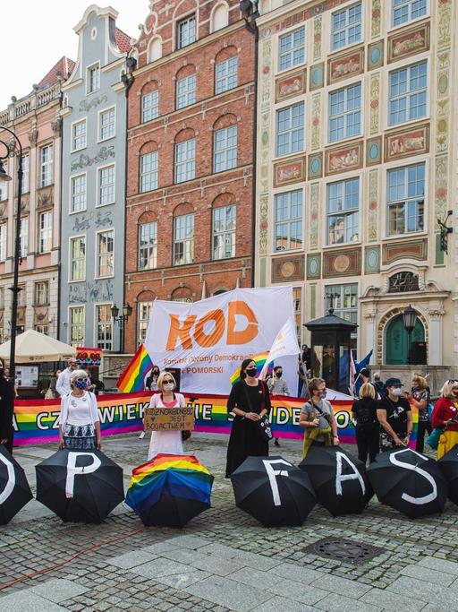Demonstration für LGBTQI-Rechte in Polen