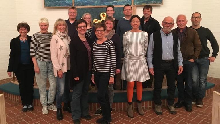 Gruppenbild des Chores in einer Kirche Gruppenbild des Chores in einer Kirche