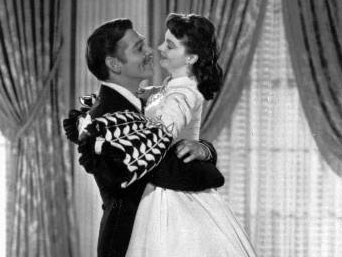 Clark Gable als Rhett Butler und Vivien Leigh als Scarlett O'Hara in "Vom Winde verweht" Clark Gable als Rhett Butler und Vivien Leigh als Scarlett O'Hara in "Vom Winde verweht"