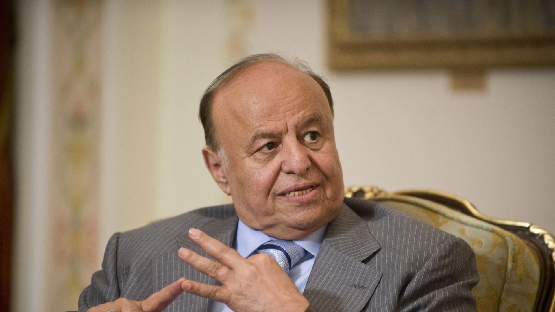Jemens Präsident Abd-Rabbu Mansur Hadi Jemens Präsident Abd-Rabbu Mansur Hadi