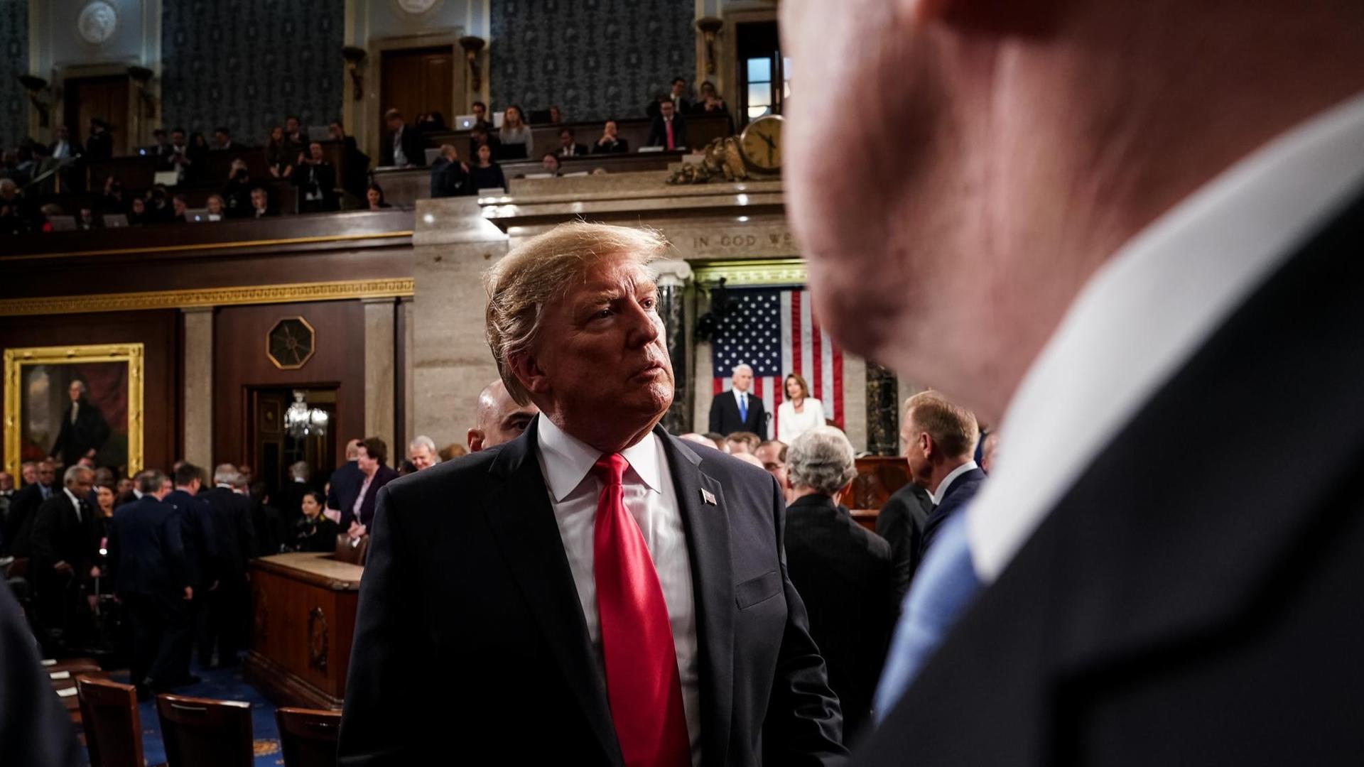 US-Präsident Donald Trump im Kongress US-Präsident Donald Trump im Kongress