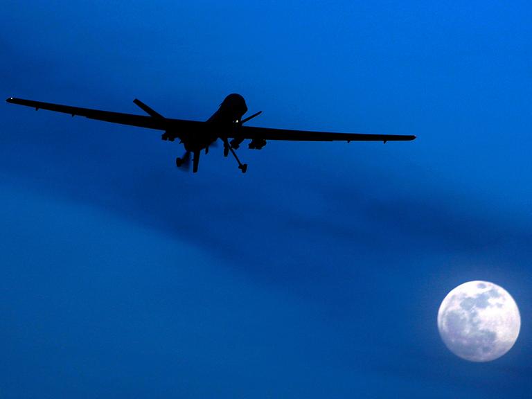 Eine Drohne vom Typ Predator im Einsatz in Afghanistan.