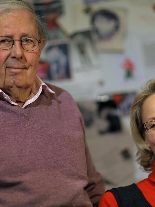 Klaus Wagenbach und Susanne Schüssler, Geschäftsführer des Wagenbach Verlags.