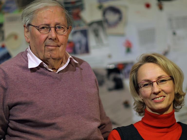 Klaus Wagenbach und Susanne Schüssler, Geschäftsführer des Wagenbach Verlags.