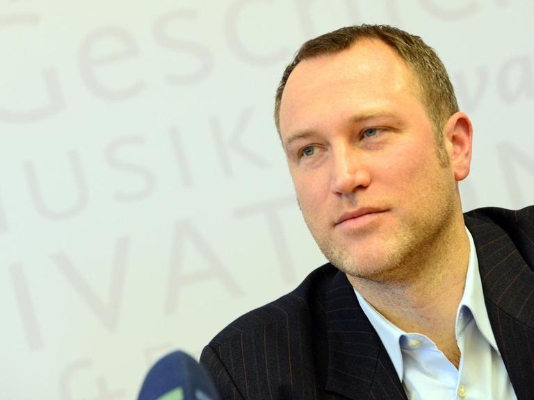Der ukünftige Intendant des Nationaltheaters Mannheim Christian Holtzhauer. Aufnahme 2013.