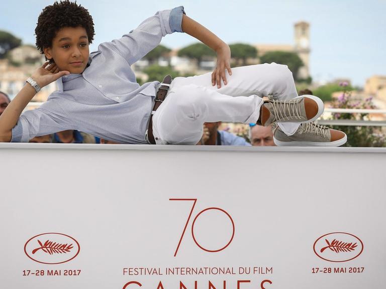 Schauspieler Jaden Michael posiert bei den Filmfestspielen in Cannes