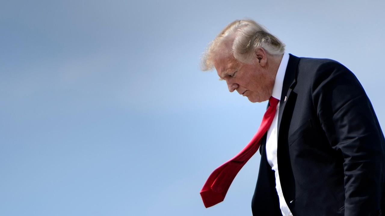 US-Präsident Donald Trump kommt am Freitag, 24.08.2018, am John Glenn Columbus International Airport in Columbus, Ohio, an. US-Präsident Donald Trump kommt am Freitag, 24.08.2018, am John Glenn Columbus International Airport in Columbus, Ohio, an.
