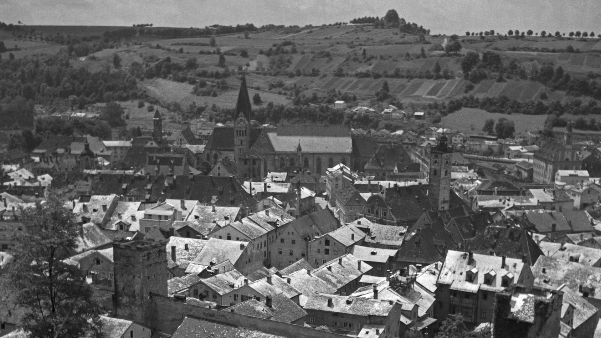 Blick auf die Stadt Eichstätt, Deutschland 1930er Jahre Blick auf die Stadt Eichstätt, Deutschland 1930er Jahre