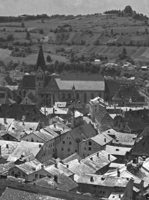 Blick auf die Stadt Eichstätt, Deutschland 1930er Jahre