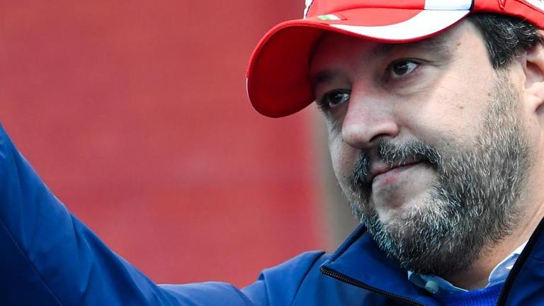 Matteo Salvini, Chef der rechten Lega-Partei in Italien Matteo Salvini, Chef der rechten Lega-Partei in Italien