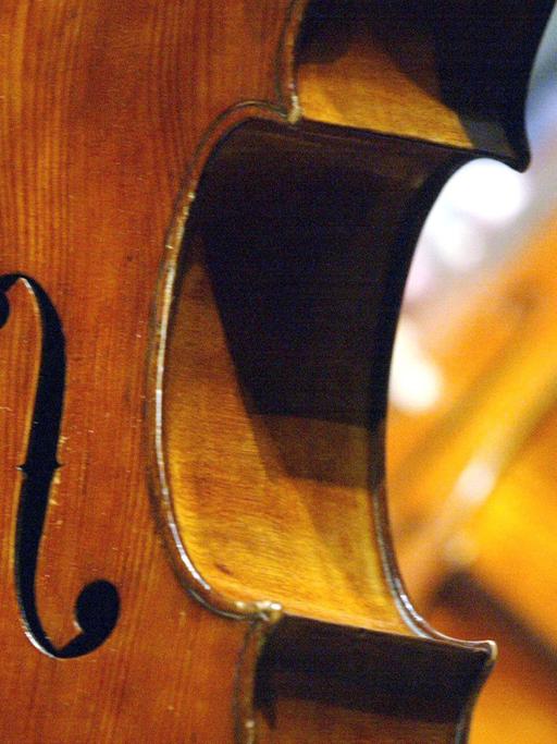 Detailaufnahme eines Cellos