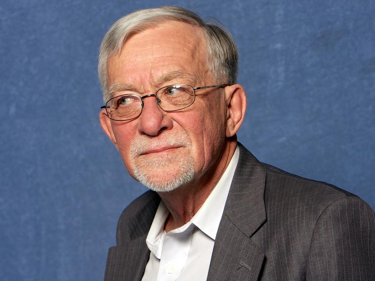 Lars Gustafsson, schwedischer Schriftsteller und Philosoph, aufgenommen am 03.03.2012 in Mainz.
