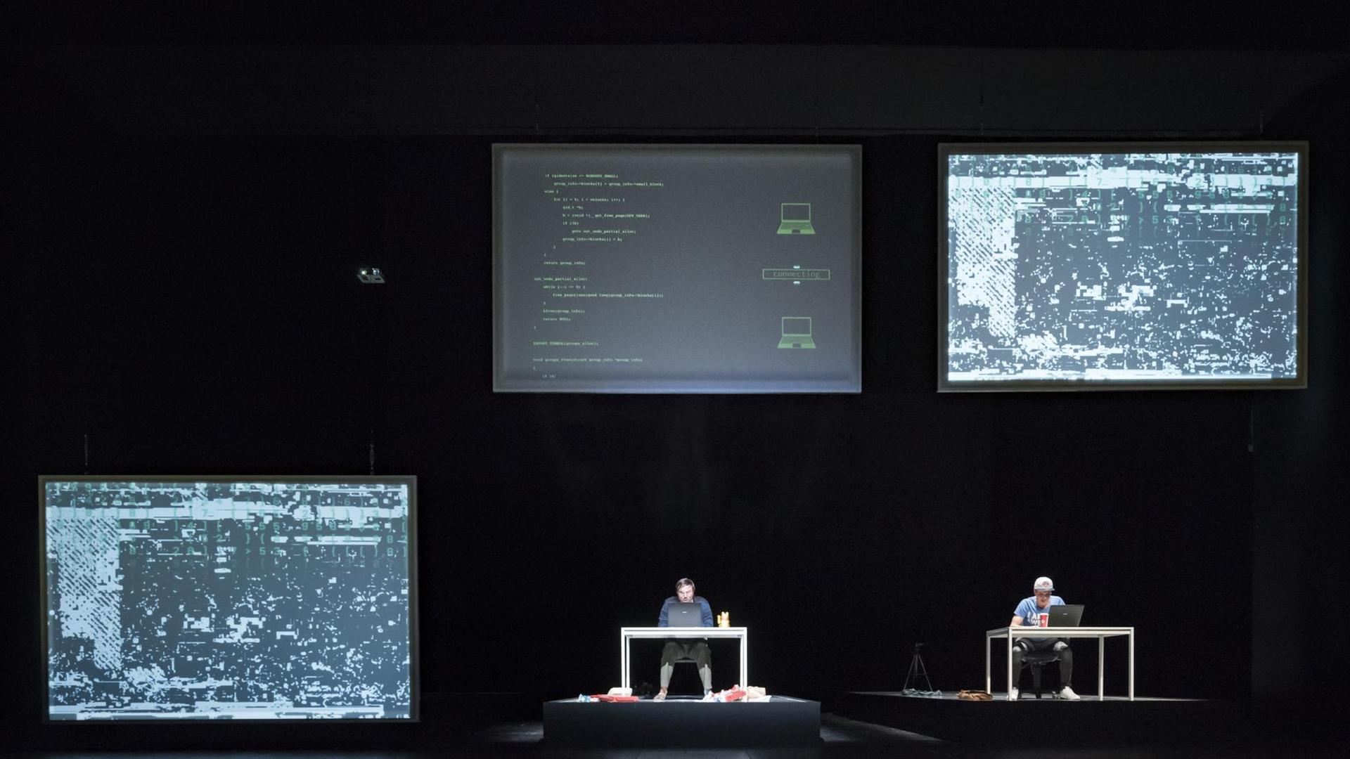 Szene aus Bastien und Bastienne an der Oper Halle Szene aus Bastien und Bastienne an der Oper Halle