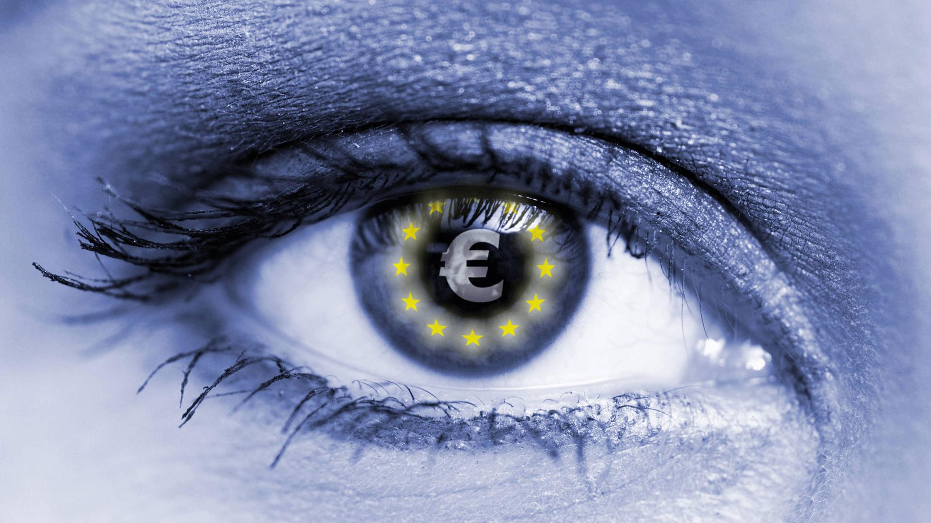 Auge mit Euo-Zeichen Auge mit Euo-Zeichen