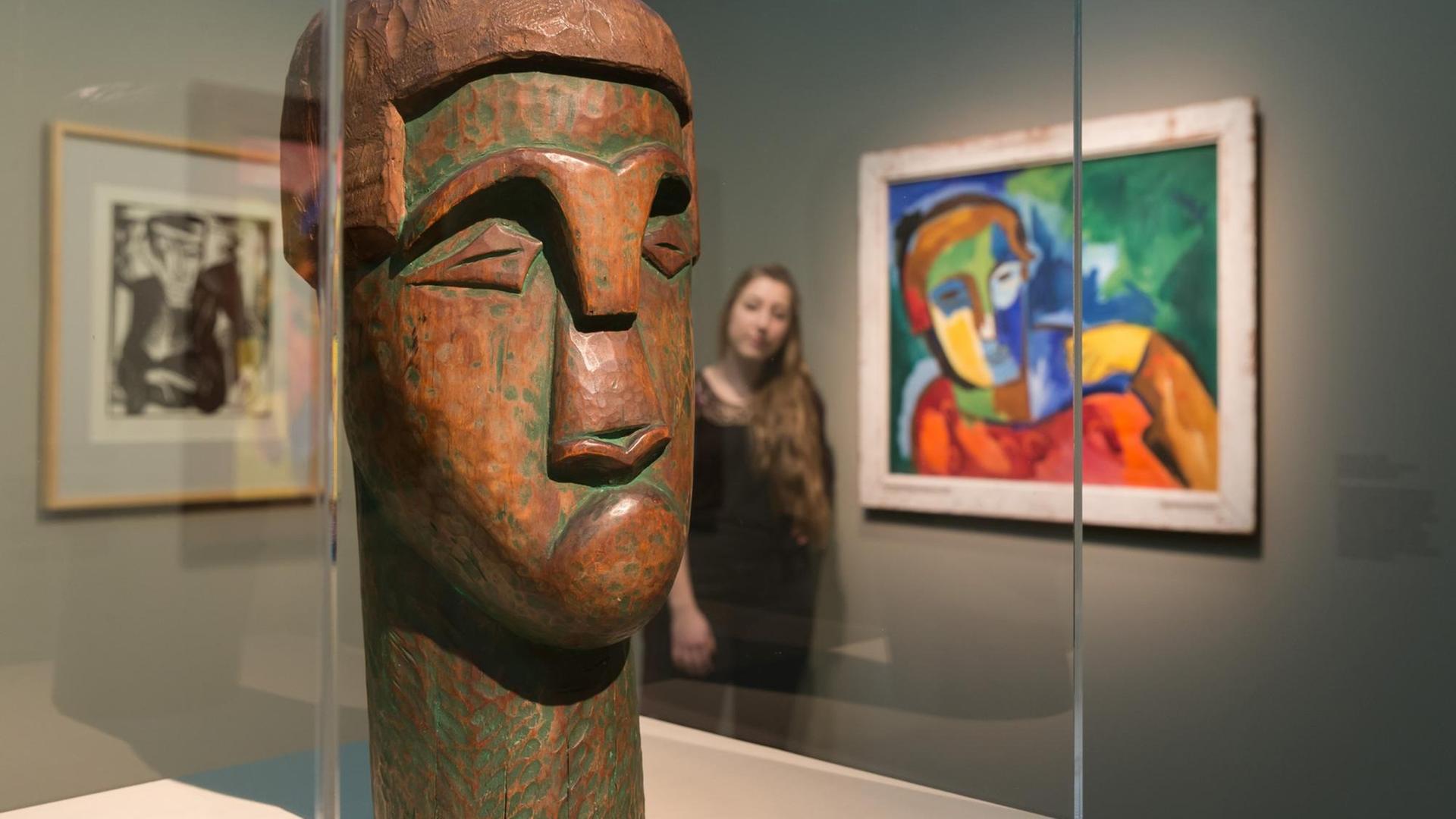 Ausstellung "Karl Schmidt-Rottluff: expressiv, magisch, fremd" am 25.01.2018 in Hamburg. Foto: Ulrich Perrey Ausstellung "Karl Schmidt-Rottluff: expressiv, magisch, fremd" am 25.01.2018 in Hamburg. Foto: Ulrich Perrey