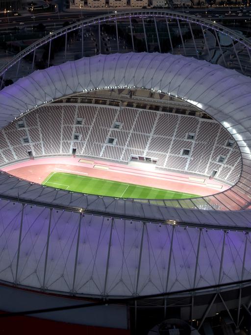 Das Khalifa International Stadium in Doha (Katar)