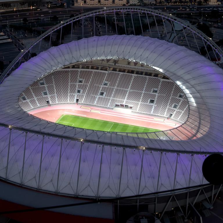 Das Khalifa International Stadium in Doha (Katar) 