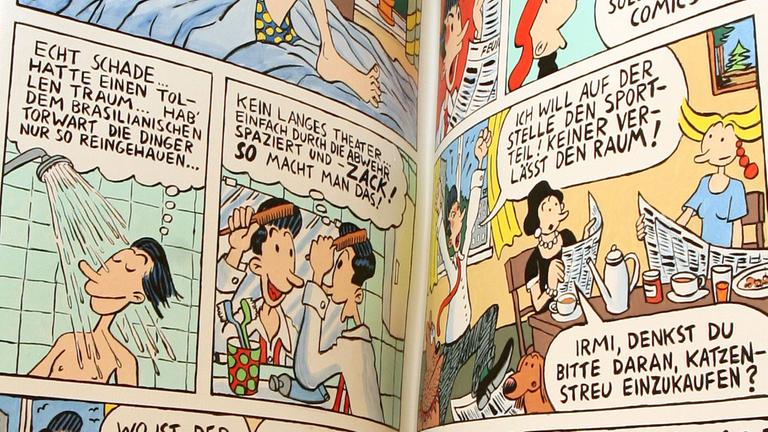 Ausschnitt aus einer Geschichte der Comicfigur "Strizz" von Volker Reiche Ausschnitt aus einer Geschichte der Comicfigur "Strizz" von Volker Reiche