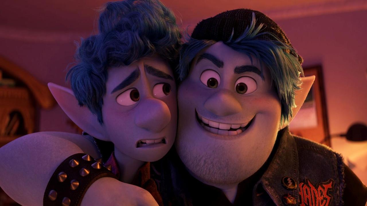 Die beiden Hauptfiguren aus dem Animationsfilm "Onward": Ian Lightfoot und Barley. Die beiden Hauptfiguren aus dem Animationsfilm "Onward": Ian Lightfoot und Barley.